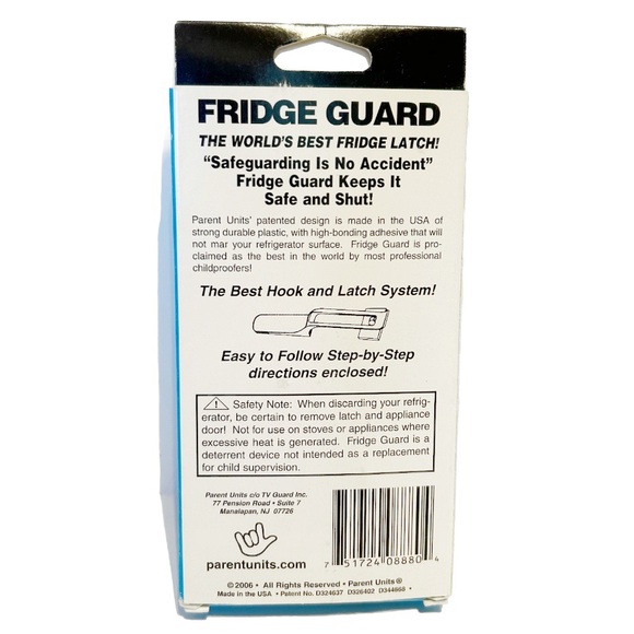 Heavy Duty Fridge Guards Appliance Safety Latch Set of 2 Child Lock Baby Parent - Picture 2 of 4